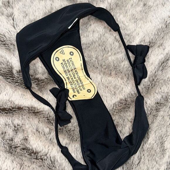Black Bikini Bottoms with Side Ties | Sz S - Picture 5 of 5